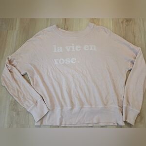 Sundry "La Vie En Rose." Long Sleeve Tee